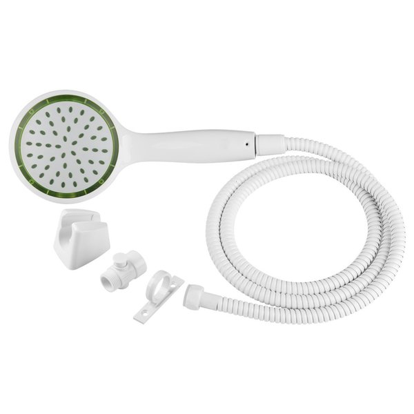 Dura Faucet PRESSURE ASSIST RV SHOWER WAND & HOSE KIT-WHITE DF-SA470K-WT